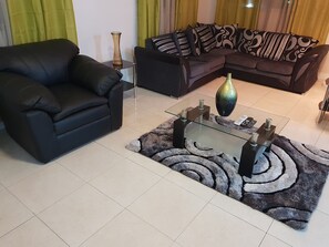 TV, DVD player, stereo