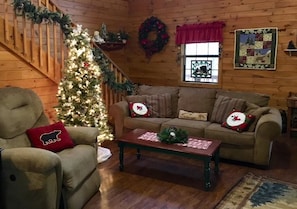 Cabin, Multiple Beds (Higher Ground) | Living room
