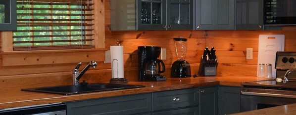 Baita, letti multipli (Getaway on Little River) | Cucina privata