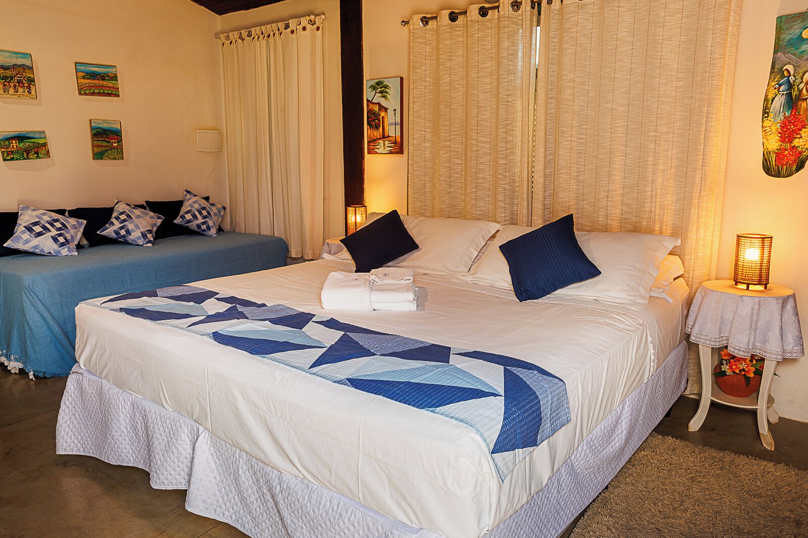 Chalé standard | 1 quarto, frigobar, cortinas blackout, Wi-Fi de cortesia