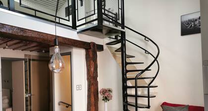Maison 75m2 climatisée + garage, tout confort, située centre médiéval Cahors.