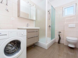 Shower, hair dryer