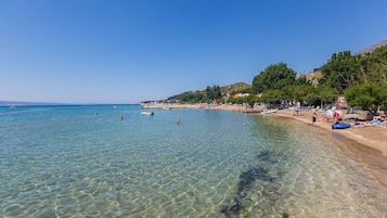 Vlak bij het strand