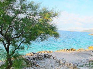 Accommodatie ligt op het strand