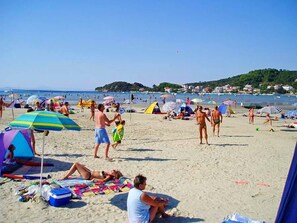 Vlak bij het strand