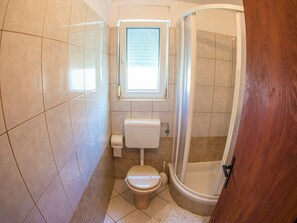 Shower, hair dryer