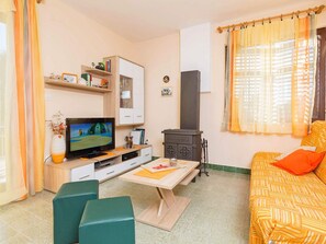 TV, fireplace, DVD player