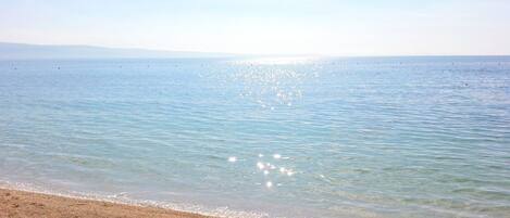 Na praia