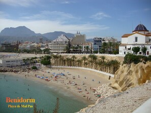 Vlak bij het strand