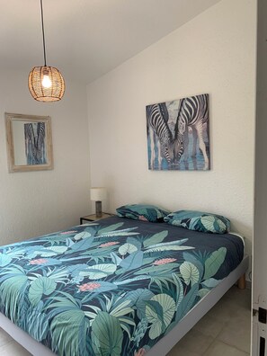 1 bedroom, iron/ironing board, travel crib, free WiFi