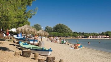 Vlak bij het strand