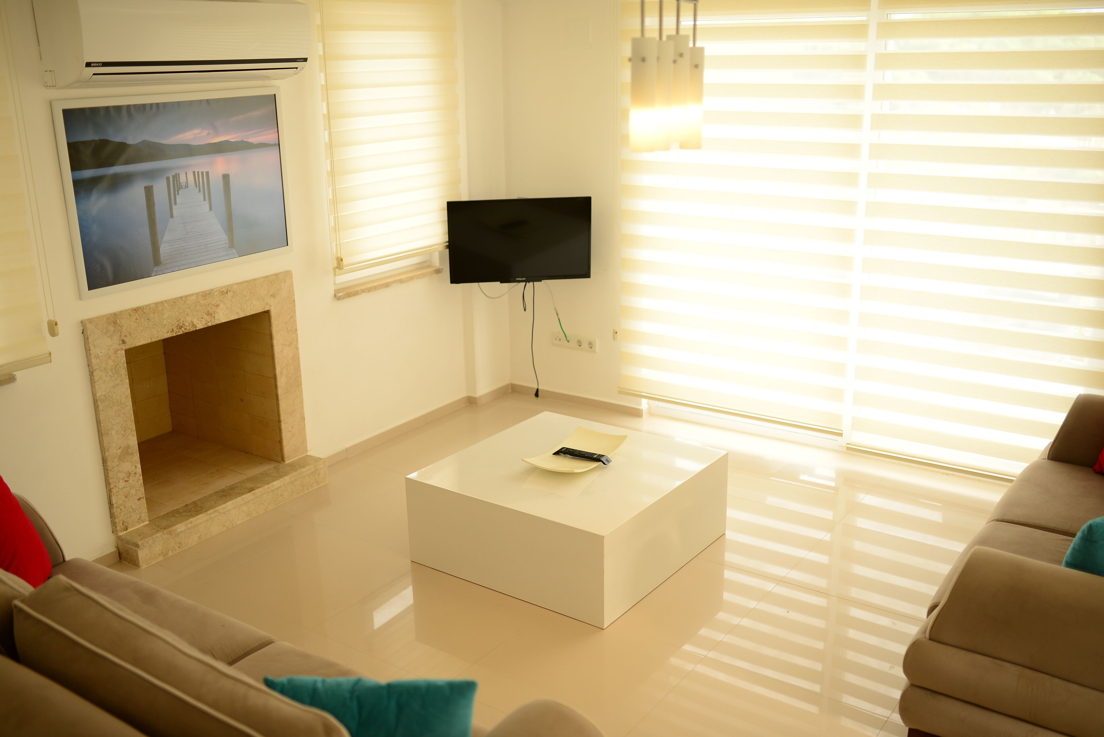 Modern 3 bed villa with private pool walkable to the beach resort of Sarigerme