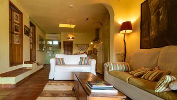 TV, fireplace, DVD player, stereo