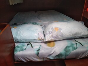 3 habitaciones, tabla de planchar con plancha, wifi y ropa de cama