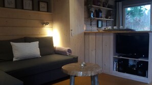 Fernseher, DVD-Player, B�ücher, Stereoanlage