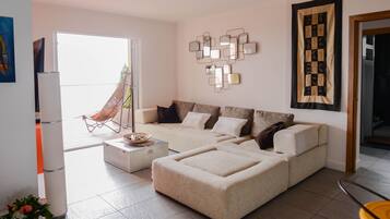 Televisie, een dvd-speler, boeken en een muziekbibliotheek