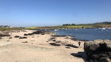 Playa en los alrededores y camastros