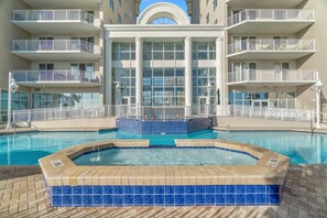 Et oppvarmet basseng