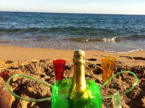 On the beach