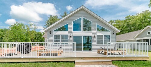 Expansive Lakefront Home with Private Dock