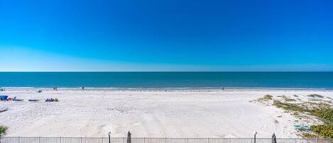 On the beach, beach towels