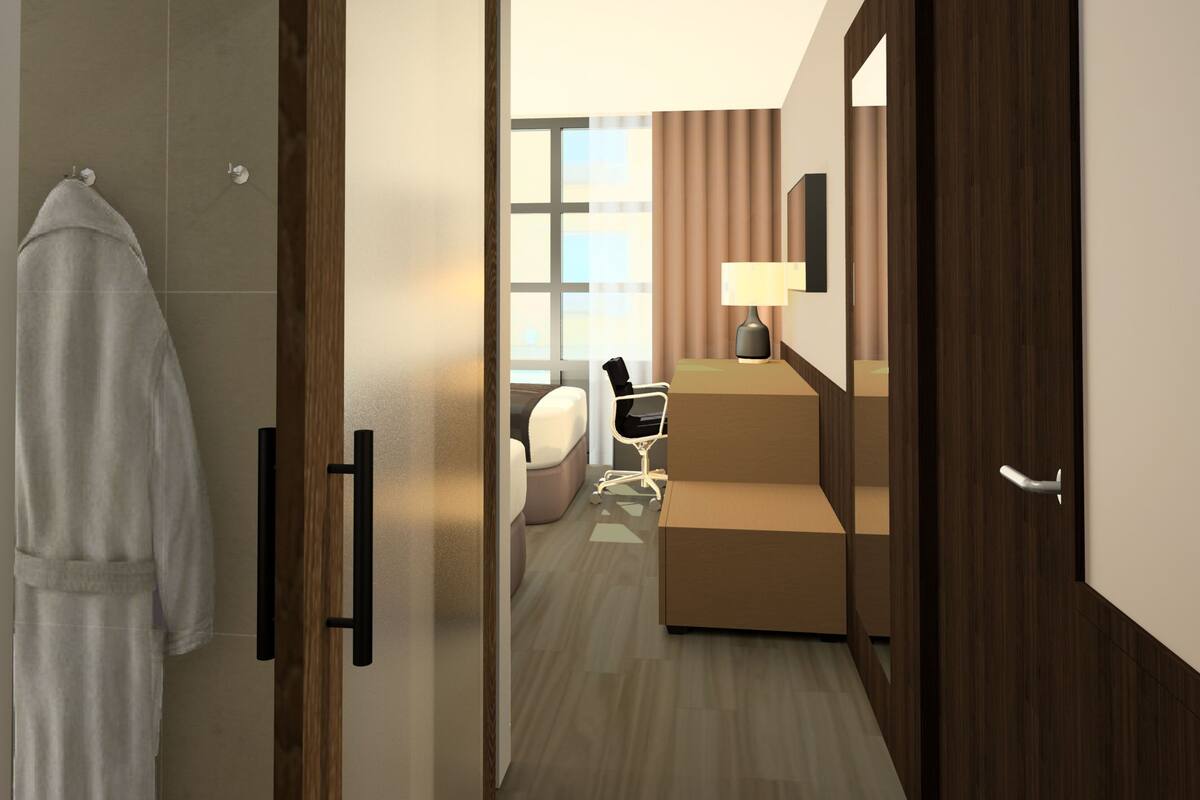 hypo-allergenic bedding, in-room safe, individually decorated