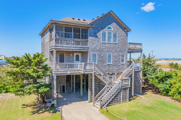 Exterior - Oceanview Dog Friendly Home w/ Private Pool, Hot Tub, Basketball, Beach Nearby (Waves)