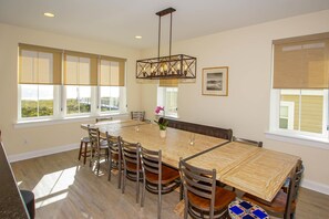 Dining - "Sandy Dunes" - Oceanfront Home w/ Private Pool, 8 Bedrooms / 6.5 Bathrooms (Holden Beach)