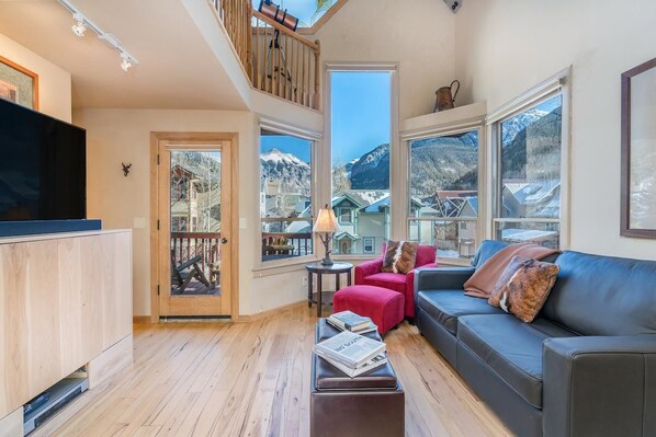 House, Multiple Beds (Cornet Creek) | Living area | TV, DVD player - Cornet Creek (Telluride)