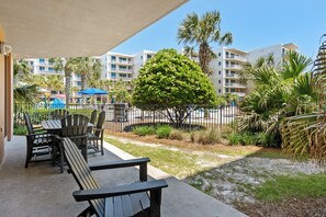 Outdoor dining - Waterscape B104 ~ Ground Floor ~ Pools, Lazy River & More! (Fort Walton Beach)