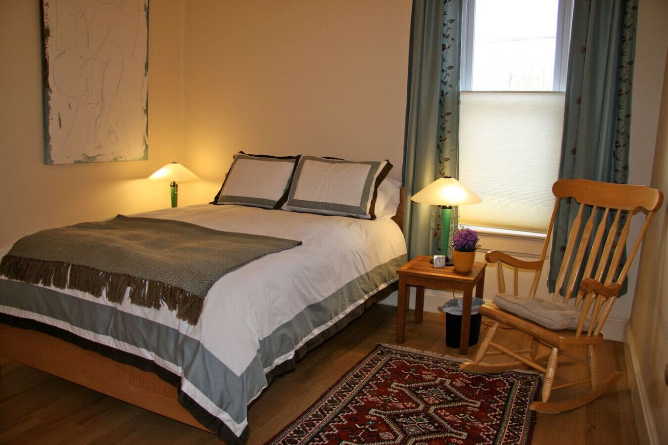 Desk, iron/ironing board, travel cot, free WiFi