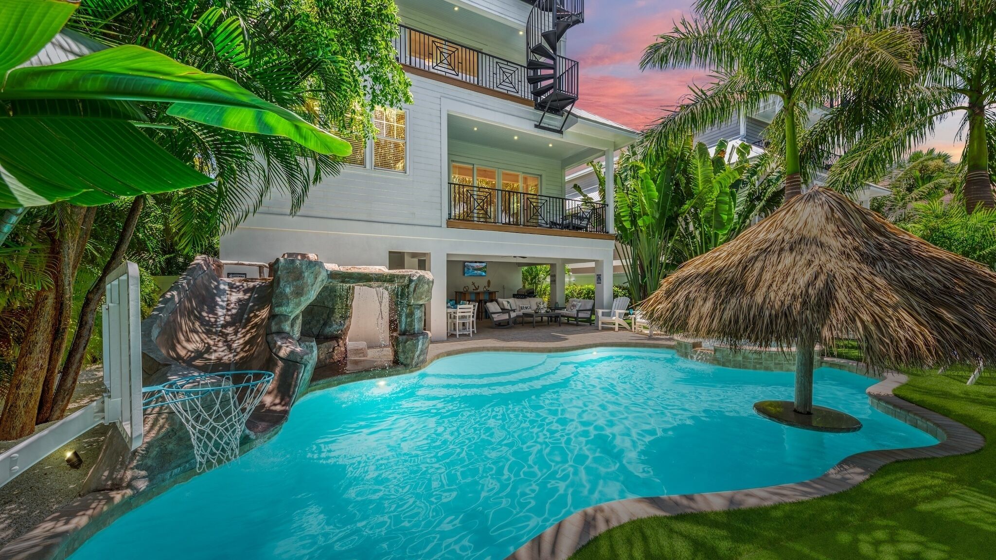 Una piscina riscaldata