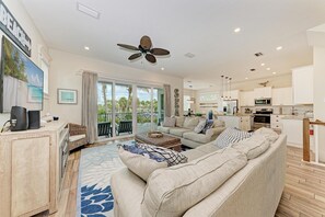 Téléviseur connecté, jeux vidéo, table de ping-pong