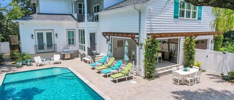 A heated pool
