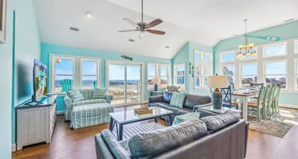 Premier Oceanfront Dog Friendly w/ Pool, Hot Tub, Elevator, Theater and Game Rms