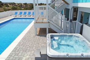 屋外プール、温水プール