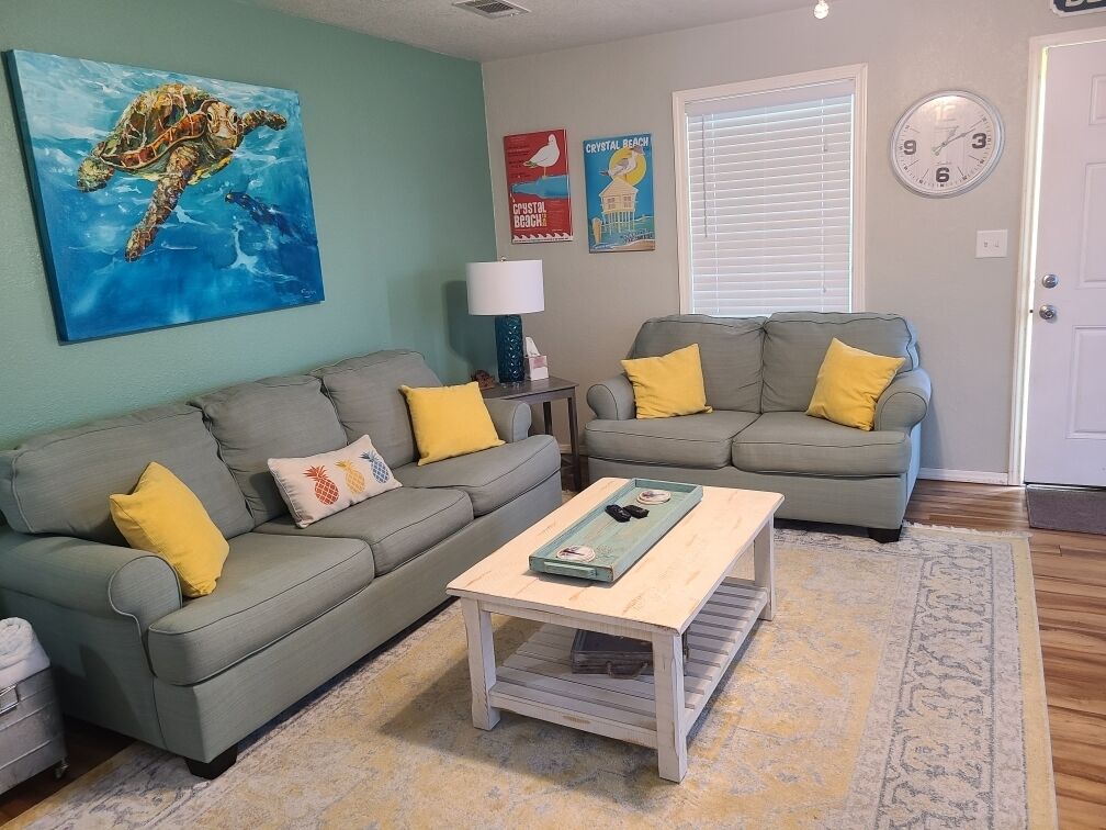 Sea Level is an adorable two bedroom beach house! Comfortable for sleeping 8.