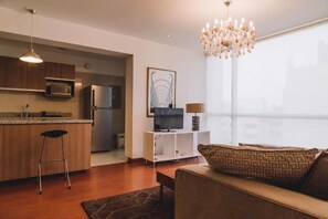 Apartment, 2 Bedrooms | Living area | Smart TV