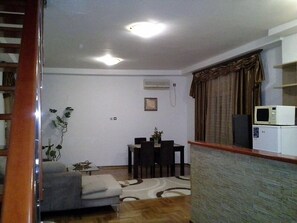 Duplex, Sea View | Living area | Flat-screen TV - Margo apartment (Budva)