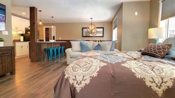 1 chambre, fer et planche Ă repasser, Wi-Fi, draps fournis