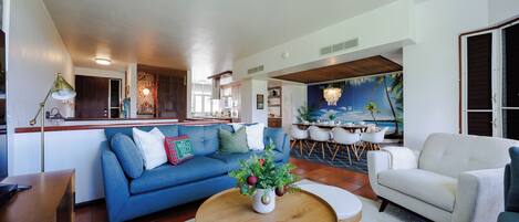 Smart-TV, DVD-spiller, leker og filmbibliotek