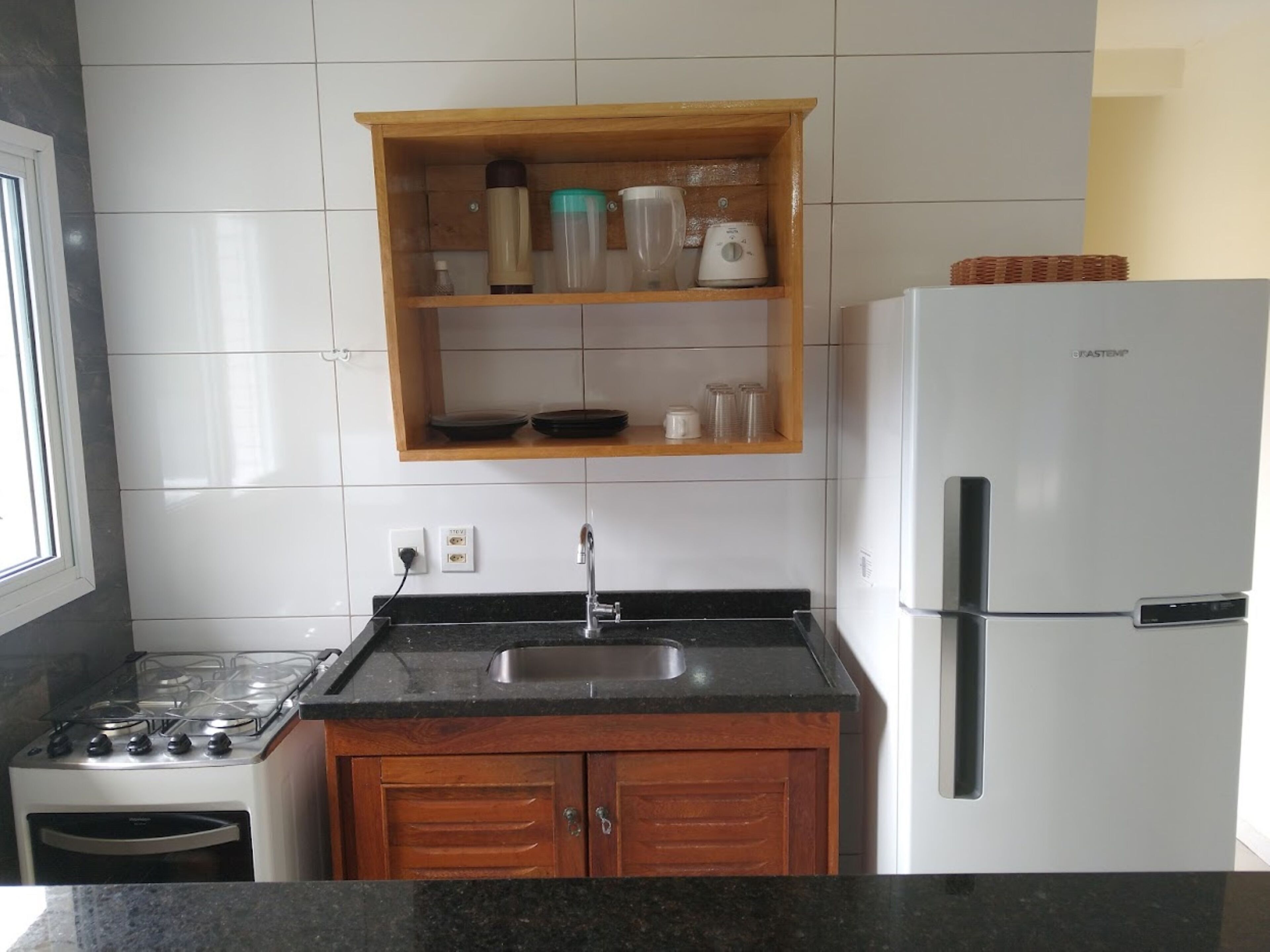 Apartment of 2 dormitories, furnished with swimming pool, playground and barbecue.