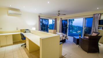 Blick von der Unterkunft