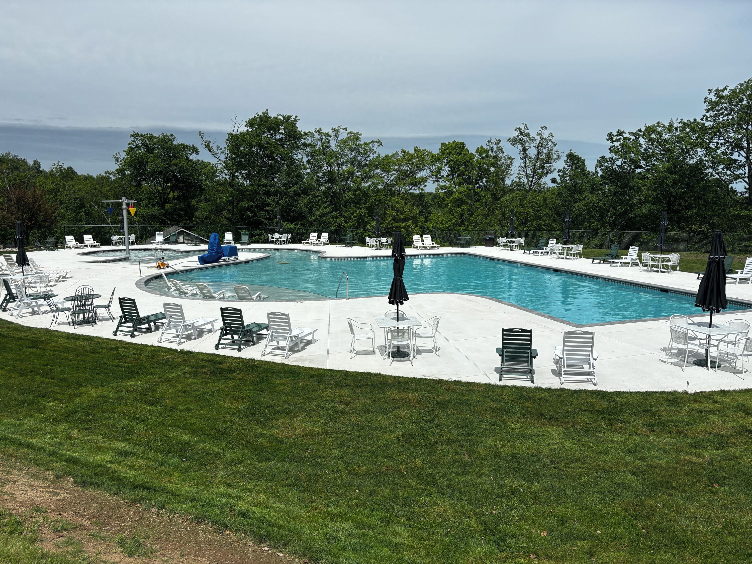 Piscine extérieure, piscine chauffée