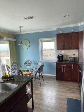 Fridge, microwave, oven, stovetop - Spacious Beach House • Gulf/Sunset Views • Elevator • Sleeps 20 • Steps to Sand (Galveston)