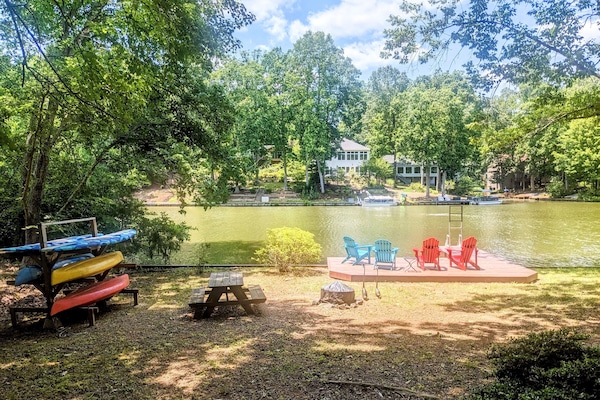 backyard and dock