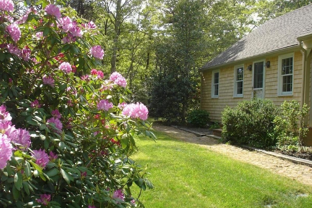 Walk down quiet country lane to private Bay Beach.