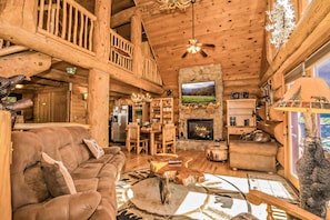 TV, fireplace, DVD player