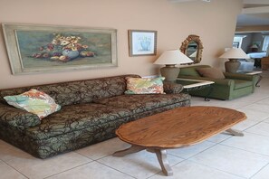 Smart-TV, DVD-Player, Bücher, Stereoanlage