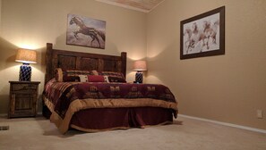 4 bedrooms, iron/ironing board, WiFi, bed sheets